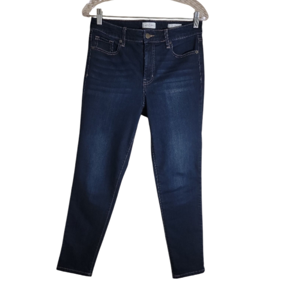 Jessica Simpson high waist skinny ankle jeans dark wash blue wonen's size 6